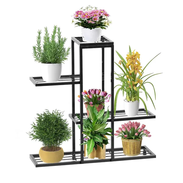 Iron_Lands_Solid_7_Tier_Plant_Stand_Multiple_Flower_Pot_Holder_Shelves_Planter_Rack_Storage_Organizer_Display_For_Indoor_Outdoor_Garden_Balcony