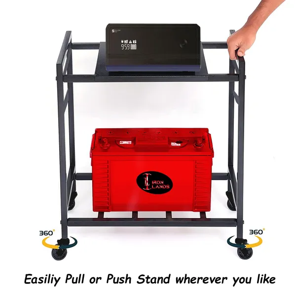 Iron_Lands_2_Tier_Inverter_Stand_With_Wheels_Heavy_Metal_Trolley_Ups_Cpu_Stand_With_Wheels_For_Home_And_Office_Cabinet_With_Shelf