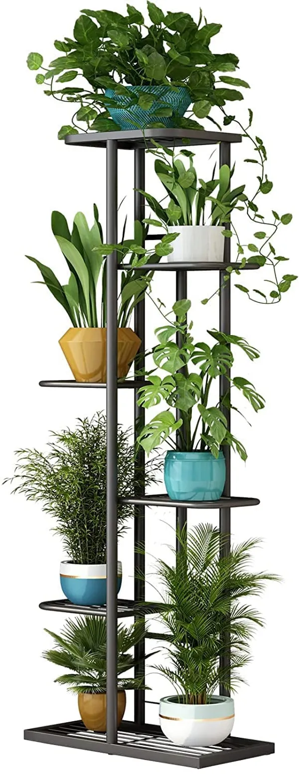 Iron_Lands_Solid_7_Potted_Premium_Plant_Stand_Multiple_Tier_European_Style_Flower_Pot_Holder_Shelves_Planter_Rack_Organizer_Display_For_Indoor_Outdoor_Garden_Balcony_Home_Decor_Solid_7_Pot_Black