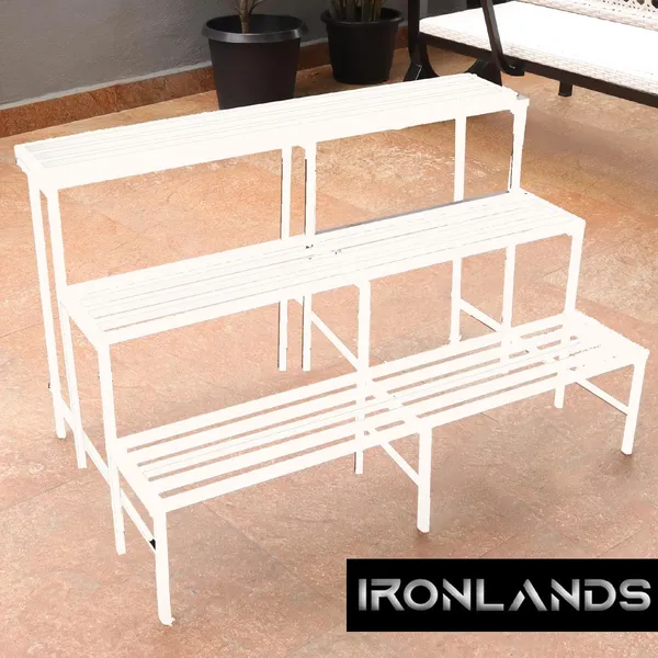 Iron_Lands_Oak_37_Inch_3_Step_3_Feet_Spectacular_Heavy_Duty_Metal_Plant_Stands_Display_Rack_For_Indoor_Outdoor_Perfect_For_Your_Home_Balcony_And_Garden_Decor_Oak_3_Step_37_White