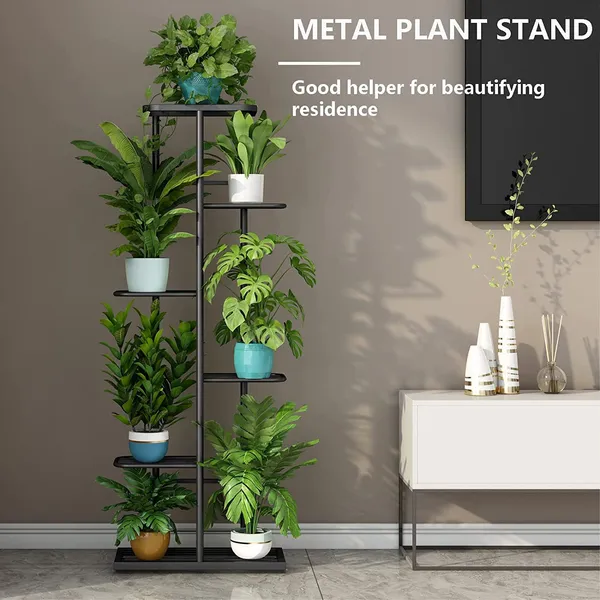 Iron_Lands_Solid_7_Pot_Premium_Plant_Stand_Multiple_Tier_European_Style_Flower_Pot_Holder_Shelves_Planter_Rack_Organizer_Display_For_Indoor_Outdoor_Garden_Balcony_Home_Decor_Black