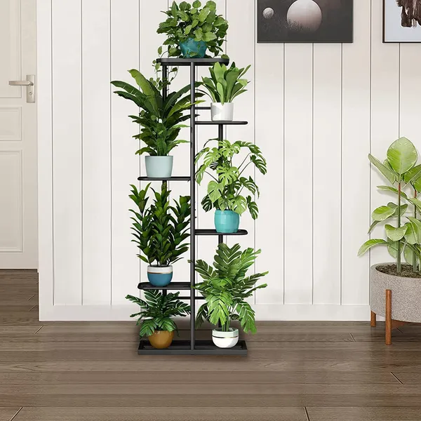 Iron_Lands_Solid_7_Pot_Premium_Plant_Stand_Multiple_Tier_European_Style_Flower_Pot_Holder_Shelves_Planter_Rack_Organizer_Display_For_Indoor_Outdoor_Garden_Balcony_Home_Decor_Black