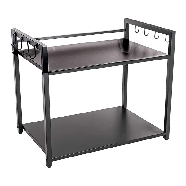 Iron_Lands_Metal_Countertop_2_Tier_Microwave_Oven_Rack_Organizer_With_Hooks_Counter_Top_Multipurpose_Storage_Organizer_Dish_Rack_For_Kitchen_Cabinet