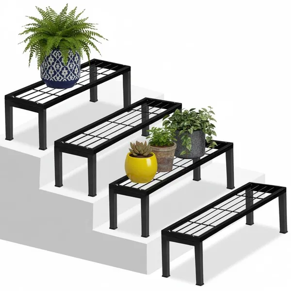 Iron_Lands_Elegance_High_Step_Stand_Premium_Modern_Design_For_Indoor_Outdoor_Use_Sturdy_Anti_Rust_Planter_Stand_For_Garden_Balcony_Patio_Pack_Of_4_Black
