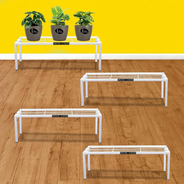 Iron_Lands_Elegance_High_Step_Stand_Premium_Modern_Design_For_Indoor_Outdoor_Use_Sturdy_Anti_Rust_Planter_Stand_For_Garden_Balcony_Patio_Pack_Of_4_White