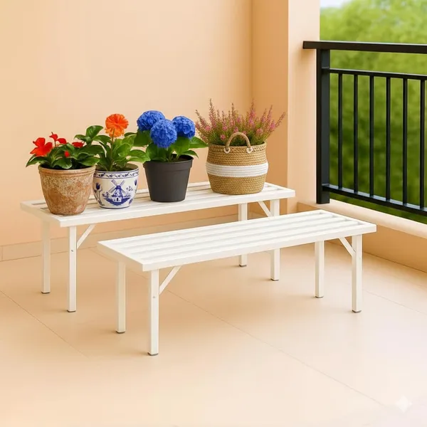 Iron_Lands_Oak_High_Step_Pot_Stand_26_Inch_For_Heavy_Cemented_Modern_Design_For_Indoor_Outdoor_Use_Sturdy_Anti_Rust_Planter_Stand_For_Garden_Balcony_Patio_Pack_Of_2_White