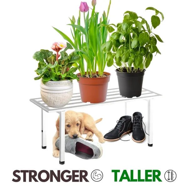 Iron_Lands_Oak_High_Step_Pot_Stand_26_Inch_For_Heavy_Cemented_Modern_Design_For_Indoor_Outdoor_Use_Sturdy_Anti_Rust_Planter_Stand_For_Garden_Balcony_Patio_Pack_Of_2_White