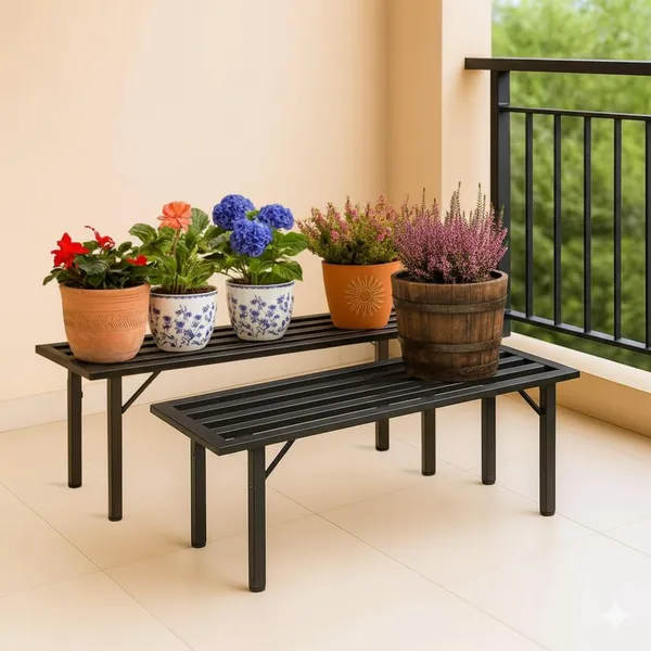 Iron_Lands_Oak_High_Step_Pot_Stand_26_Inch_For_Heavy_Cemented_Modern_Design_For_Indoor_Outdoor_Use_Sturdy_Anti_Rust_Planter_Stand_For_Garden_Balcony_Patio_Pack_Of_2_Black