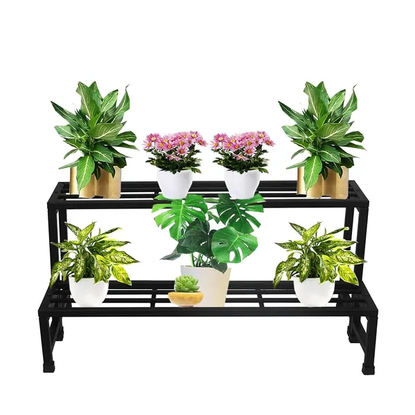 Iron_Lands_Fixed_2_Step_Indoor_Outdoor_Plant_Pot_Stand_Premium_Strong_Display_Decoration_Flower_Gamla_Rack_For_Garden_Balcony_Home_Living_Room_Decor_Fixed_2_Step_Set_Of_1_Pcs