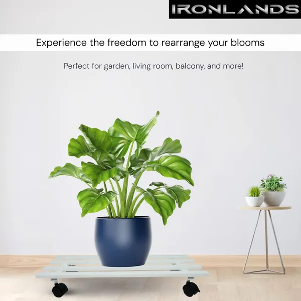 Iron_Lands_Classic_Pot_Stand_With_Wheels_Heavy_Duty_Spectacular_Metal_Stand_Plant_Display_Rack_For_Indoor_Outdoor_Use_Perfect_For_Home_And_Garden_Decor_Pack_Of_2_White
