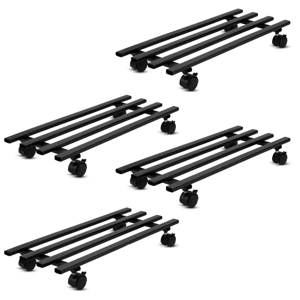 Iron_Lands_Classic_Pot_Stand_With_Wheels_Heavy_Duty_Spectacular_Metal_Stand_Plant_Display_Rack_For_Indoor_Outdoor_Use_Perfect_For_Home_And_Garden_Decor_Pack_Of_4_Black