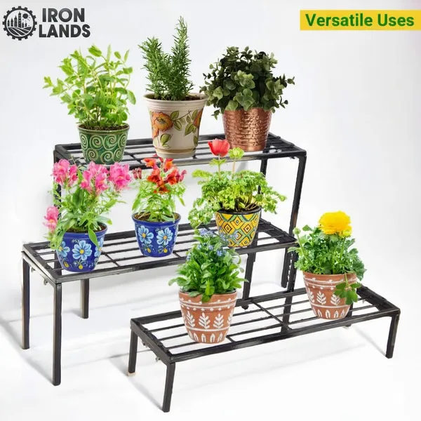 Iron_Lands_Elegance_3_Step_Pot_Stand__Indoor_Outdoor_Flower_Pot_Holder_Shelf_Planter_Display_For_Patio_Garden_Balcony_Home_Decor_Black
