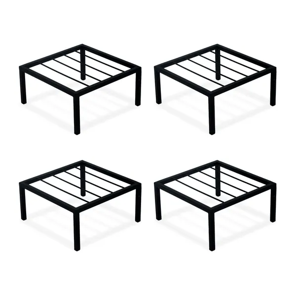 Iron_Lands_Solid_Square_Metal_Plant_Stand_For_Balcony_Garden__Flower_Pot_Holder_For_Indoor_Outdoor_Use_Decorative_Planter_Stand_For_Living_Room_Home_Decor_Pack_Of_4_Black