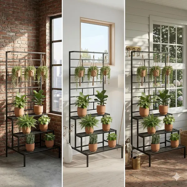 Iron_Lands_4_Tier_Hanging_Metal_Plant_Pot_Stand_With_Trellis_Hanging_Rod__Heavy_Duty_Rust_Resistant_Plant_Rack_For_Home_Indoor_Living_Room_Outdoor_Balcony_Black