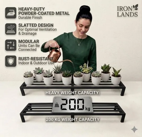 Iron_Lands_Oak_37_Inch_Spectacular_3_Feet_Heavy_Duty_Rectangle_Plant_Stand_Modern_Design_For_Indoor_Outdoor_Use_Sturdy_Anti_Rust_Planter_Stand_For_Garden_Balcony_Patio_Black