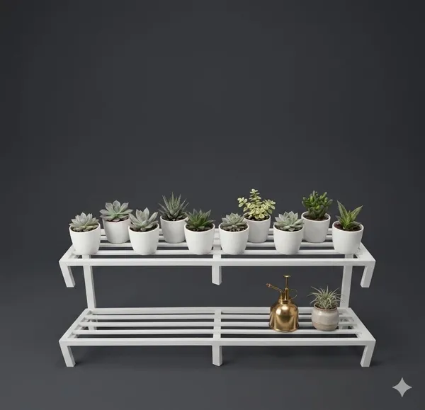 Iron_Lands_Oak_37_Inch_Spectacular_3_Feet_Heavy_Duty_Rectangle_Plant_Stand_Modern_Design_For_Indoor_Outdoor_Use_Sturdy_Anti_Rust_Planter_Stand_For_Garden_Balcony_Patio_White