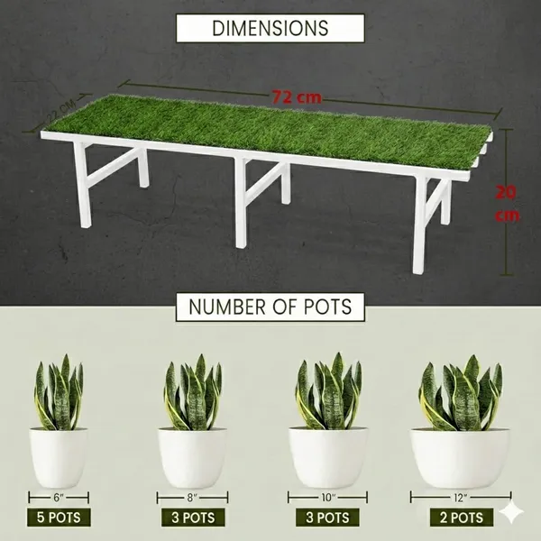 Iron_Lands_Solid_Hulk_72_Cm_With_Green_Grass_Metal_Pot_Stand_Supports_Up_To_200_Kg_Artificial_Grass_Mat_Included_For_Balcony_Indoor_Outdoor_Garden_Display_Home_Decor_Set_Of_2_Pcs_White