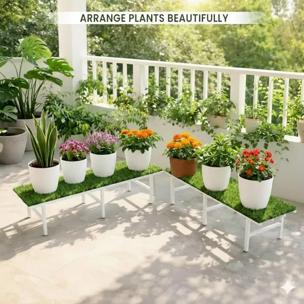 Iron_Lands_Solid_Hulk_72_Cm_With_Green_Grass_Metal_Pot_Stand_Supports_Up_To_200_Kg_Artificial_Grass_Mat_Included_For_Balcony_Indoor_Outdoor_Garden_Display_Home_Decor_Set_Of_2_Pcs_White