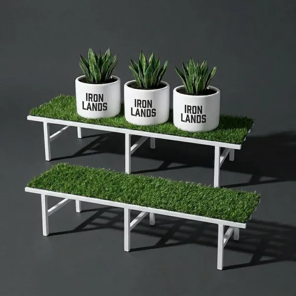 Iron_Lands_Solid_Hulk_72_Cm_With_Green_Grass_Metal_Pot_Stand_Supports_Up_To_200_Kg_Artificial_Grass_Mat_Included_For_Balcony_Indoor_Outdoor_Garden_Display_Home_Decor_Set_Of_2_Pcs_White