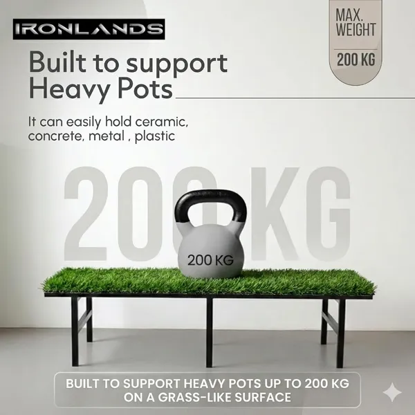 Iron_Lands_Solid_Hulk_72_Cm_With_Green_Grass_Metal_Pot_Stand_Supports_Up_To_200_Kg_Artificial_Grass_Mat_Included_For_Balcony_Indoor_Outdoor_Garden_Display_Home_Decor_Set_Of_2_Pcs_Black
