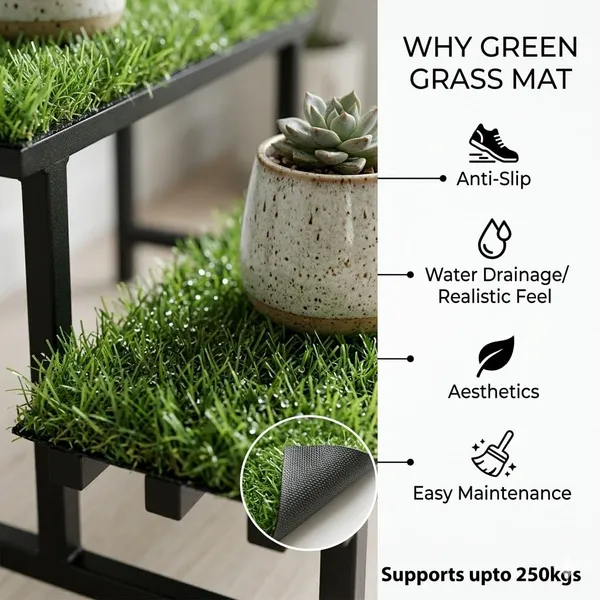 Iron_Lands_Hulk_2_Step_With_Green_Grass_Metal_Pot_Stand_Supports_Up_To_200_Kg_Artificial_Grass_Mat_Included_For_Balcony_Indoor_Outdoor_Garden_Display_Home_Decor_Black