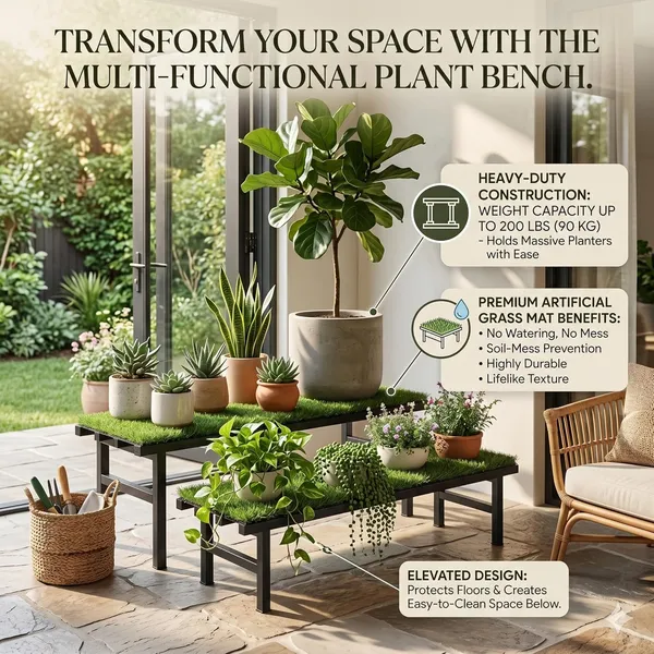 Iron_Lands_Hulk_2_Step_With_Green_Grass_Metal_Pot_Stand_Supports_Up_To_200_Kg_Artificial_Grass_Mat_Included_For_Balcony_Indoor_Outdoor_Garden_Display_Home_Decor_Black