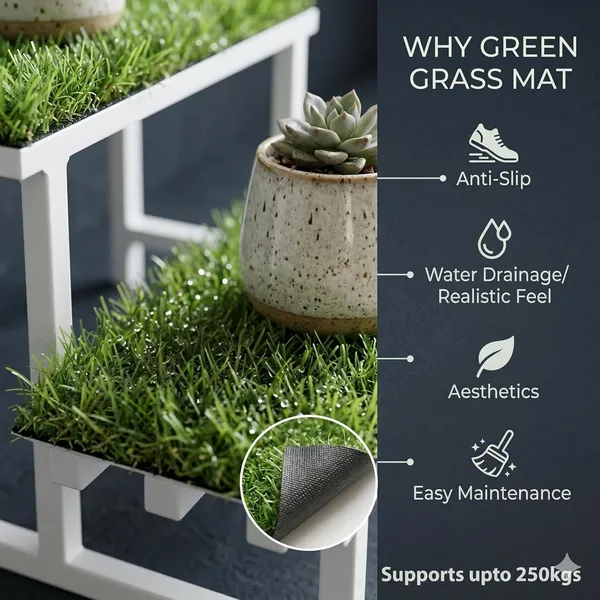 Iron_Lands_Hulk_2_Step_With_Green_Grass_Metal_Pot_Stand_Supports_Up_To_200_Kg_Artificial_Grass_Mat_Included_For_Balcony_Indoor_Outdoor_Garden_Display_Home_Decor_White