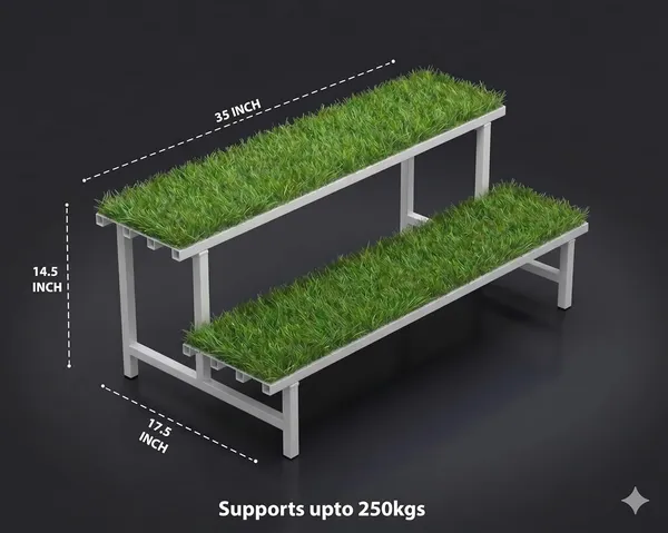 Iron_Lands_Hulk_2_Step_With_Green_Grass_Metal_Pot_Stand_Supports_Up_To_200_Kg_Artificial_Grass_Mat_Included_For_Balcony_Indoor_Outdoor_Garden_Display_Home_Decor_White