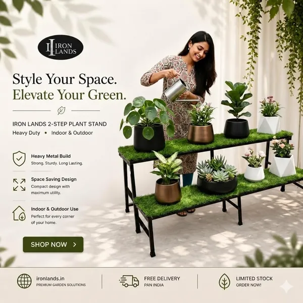 Iron_Lands_Oak_2_Step_37_With_Green_Grass_Spectacular_3_Feet_Heavy_Duty_Metal_Perfect_Plant_Stands_Display_Rack_Indoor_Outdoor_For_Your_Home_Balcony_Hotel_And_Garden_Decor_Black
