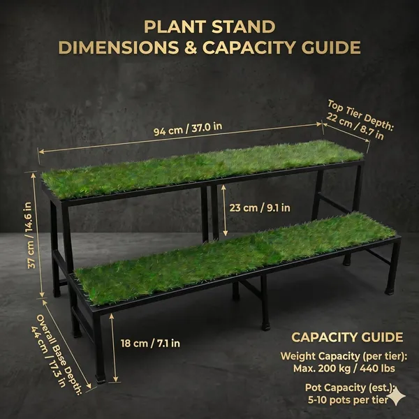 Iron_Lands_Oak_2_Step_37_With_Green_Grass_Spectacular_3_Feet_Heavy_Duty_Metal_Perfect_Plant_Stands_Display_Rack_Indoor_Outdoor_For_Your_Home_Balcony_Hotel_And_Garden_Decor_Black