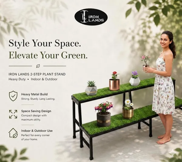 Iron_Lands_Oak_2_Step_37_With_Green_Grass_Spectacular_3_Feet_Heavy_Duty_Metal_Perfect_Plant_Stands_Display_Rack_Indoor_Outdoor_For_Your_Home_Balcony_Hotel_And_Garden_Decor_Black