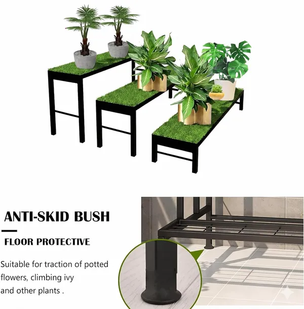 Iron_Lands_Block_3_Step_With_Green_Grass_Metal_Pot_Stand_Supports_Up_To_300_Kg_Artificial_Grass_Mat_Included_For_Balcony_Indoor_Outdoor_Garden_Display_Home_Decor_Black