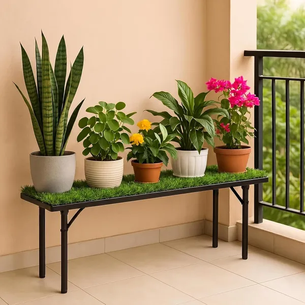 Iron_Lands_Oak_37inch_High_Step_3_Feet_With_Green_Grass_Metal_Pot_Stand_Supports_Up_To_200_Kg_Artificial_Grass_Mat_Included_For_Balcony_Indoor_Outdoor_Garden_Display_Home_Decor_Pack_Of_1_Black
