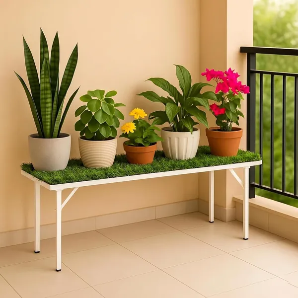 Iron_Lands_Oak_37inch_High_Step_3_Feet_With_Green_Grass_Metal_Pot_Stand_Supports_Up_To_200_Kg_Artificial_Grass_Mat_Included_For_Balcony_Indoor_Outdoor_Garden_Display_Home_Decor_Pack_Of_1_White
