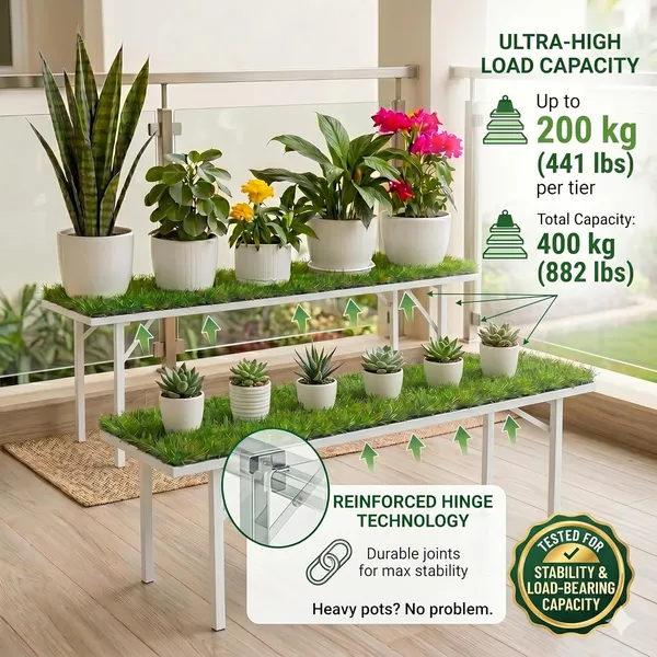 Iron_Lands_Oak_37inch_High_Step_3_Feet_With_Green_Grass_Metal_Pot_Stand_Supports_Up_To_200_Kg_Artificial_Grass_Mat_Included_For_Balcony_Indoor_Outdoor_Garden_Display_Home_Decor_Pack_Of_2_White