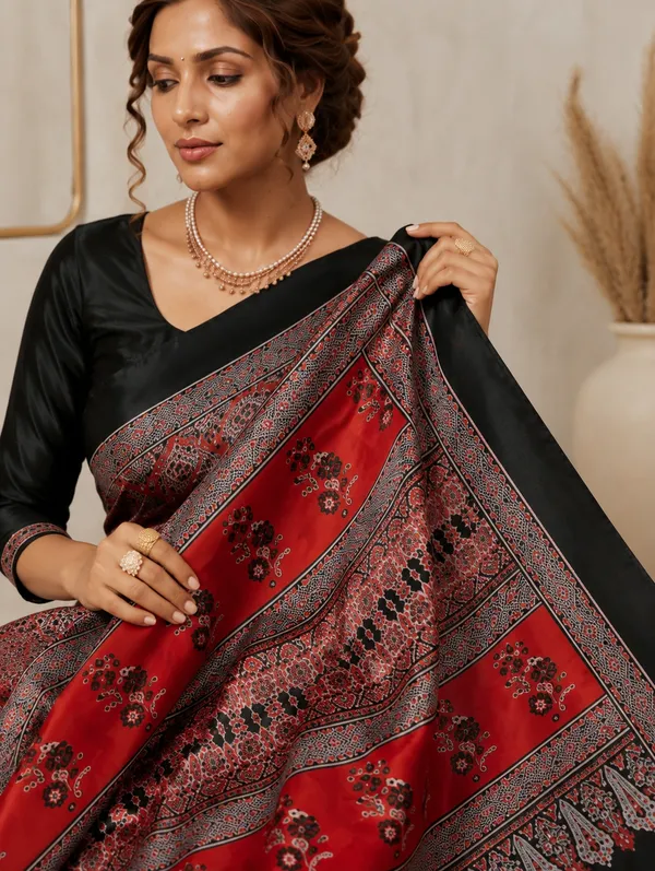 Red_Flower_Keri_Chinon_saree