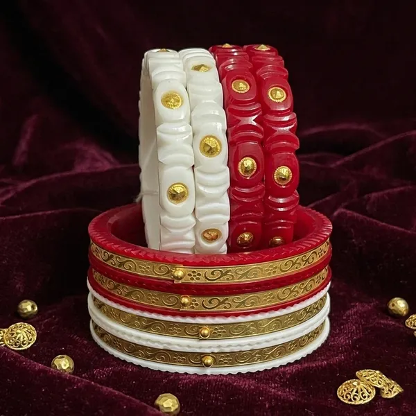 Ptslife_Traditional_Designer_Bangles_Set_Red_And_Gold_Ethnic_Indian_Bangles_For_Women