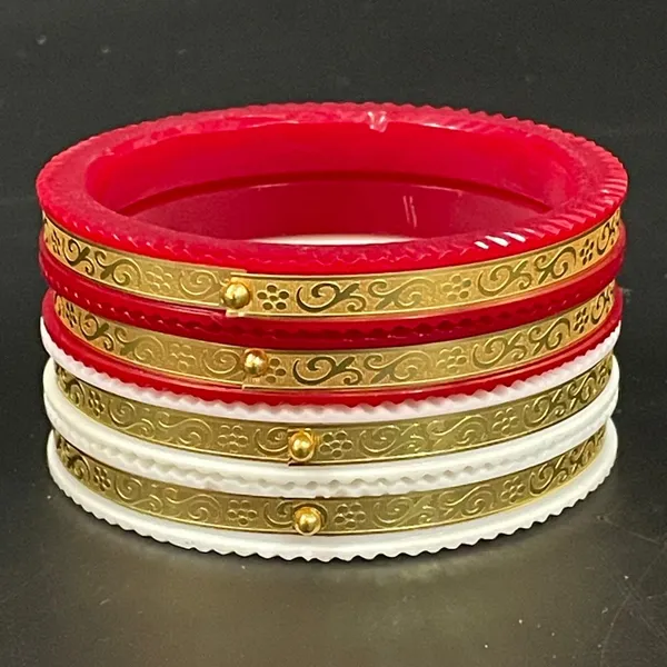 Ptslife_Traditional_Designer_Bangles_Set_Red_And_Gold_Ethnic_Indian_Bangles_For_Women