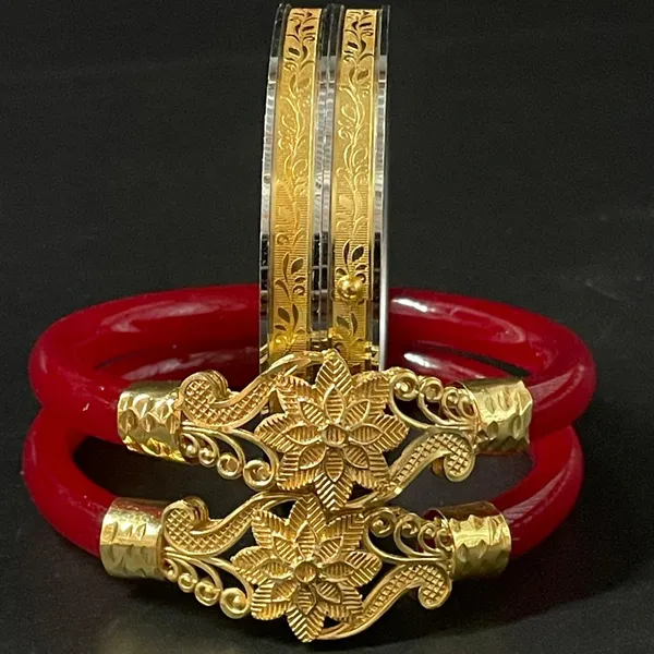 Traditional_Red_Bangles_With_Golden_Peacock_Design_For_Women_(Set_Of_2)