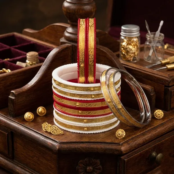 Traditional_Goldplated_Red_And_White_Bangle_Set_For_Women_(8_Pieces)