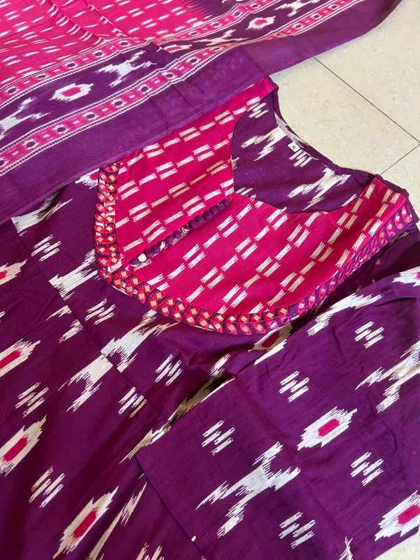 Pink_Purple_Cotton_Kurta_Set_With_Dupatta_For_Women