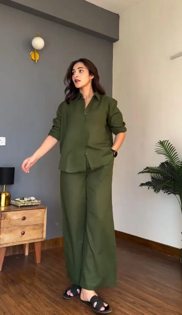 Veloura_Ease_Green_Linen_Co-Ord_Set