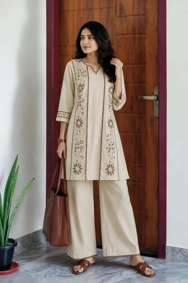 Women’s_Beige_Embroidered_Floral_Kurta_with_Palazzo_Set_|_Elegant_Ethnic_Wear