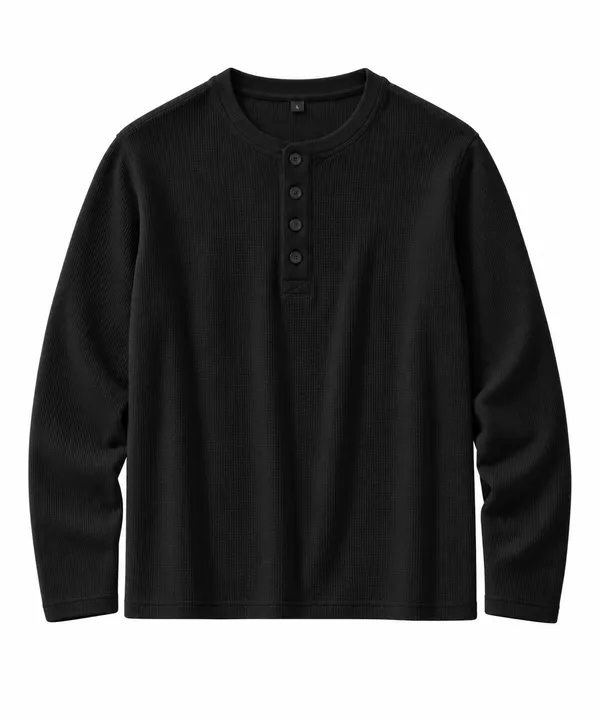 BUMEU_Henley_Boxy_Fit_Tee_Black