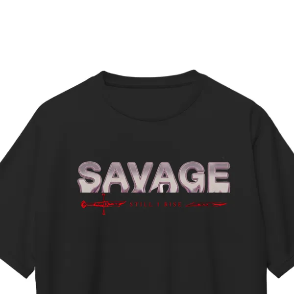 Savage_Still_I_Rise_Graphic_Print_Black_T-Shirt