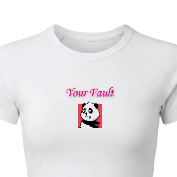 White_Crop_Top_With_Panda_Print_And_Pink_Text_For_Women