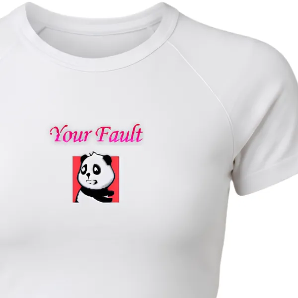 White_Crop_Top_With_Panda_Print_And_Pink_Text_For_Women