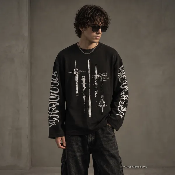 BUMEU_Waffle_Black_Sword_Tee
