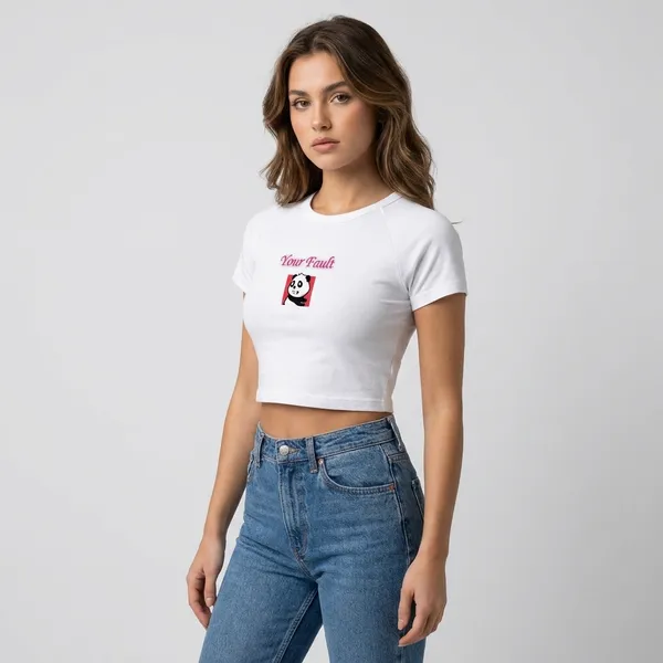 White_Crop_Top_With_Panda_Print_And_Pink_Text_For_Women