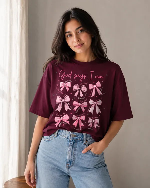 BUMEU_God_Says_I_am_Tee_For_Women